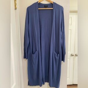 Halogen Blue Women's Cardigan Size 1X long line duster
